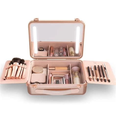 metallic makeup box|Amazon.com: Beautifect Box Rose Gold .